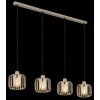 Globo lighting Alfred hanging light sand-coloured, 4-light sources