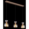 Globo lighting Massey hanging light brown, 3-light sources