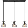 Globo lighting Massey hanging light black, 3-light sources