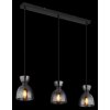 Globo lighting Massey hanging light black, 3-light sources