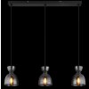 Globo lighting Massey hanging light black, 3-light sources