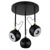 Globo lighting Donovan ceiling light LED chrome, black, 1-light source