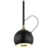 Globo lighting Donovan hanging light LED chrome, black, 1-light source