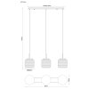 Globo lighting Kladora hanging light matt nickel, 3-light sources