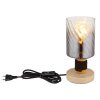 Globo lighting Osborne table lamp brown, stone appearance, 1-light source