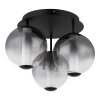 Globo lighting Lacy ceiling light LED black, 1-light source