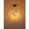 Globo lighting Greys hanging light black, 3-light sources