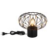 Globo lighting Greys table lamp black, 1-light source