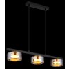 Globo lighting Higgins hanging light gold, black, 3-light sources