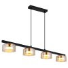 Globo lighting Higgins hanging light gold, black, 4-light sources