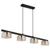 Globo lighting Higgins hanging light gold, black, 4-light sources