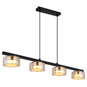 Globo lighting Higgins hanging light gold, black, 4-light sources