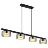 Globo lighting Higgins hanging light black, 4-light sources