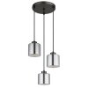 Globo lighting Felicia hanging light black, 3-light sources