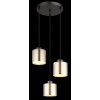 Globo lighting Felicia hanging light black, 3-light sources
