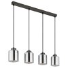 Globo lighting Felicia hanging light black, 4-light sources