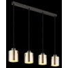 Globo lighting Felicia hanging light black, 4-light sources