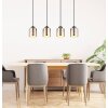 Globo lighting Felicia hanging light black, 4-light sources