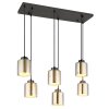 Globo lighting Felicia hanging light black, 6-light sources