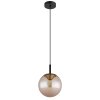 Globo lighting Severin hanging light LED black, 1-light source