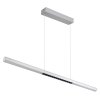 Globo lighting Cody hanging light LED brushed aluminium, white, 1-light source