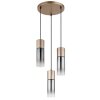 Globo lighting Annika hanging light brown, 3-light sources