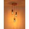 Globo lighting Annika hanging light brown, 3-light sources