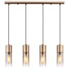 Globo lighting Annika hanging light brown, 4-light sources