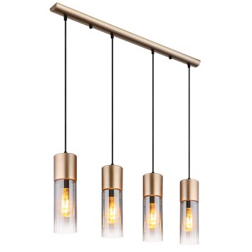 Globo lighting Annika hanging light brown, 4-light sources