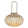 Globo lighting Allegra table lamp LED sand-coloured, 1-light source