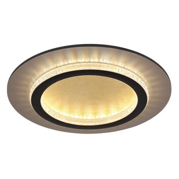 Globo lighting Jayden ceiling light LED gold, black, 1-light source