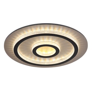 Globo lighting Jayden ceiling light LED gold, black, 1-light source, Remote control