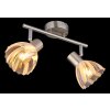 Globo lighting Zachery ceiling light matt nickel, 2-light sources