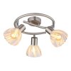 Globo lighting Zachery ceiling light matt nickel, 3-light sources