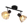 Globo lighting Zachery ceiling light black, 2-light sources