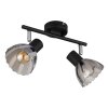 Globo lighting Zachery ceiling light black, 2-light sources
