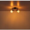 Globo lighting Zachery ceiling light black, 2-light sources