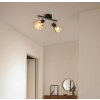 Globo lighting Zachery ceiling light black, 2-light sources