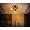 Globo lighting Zachery ceiling light black, 3-light sources