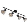 Globo lighting Zachery ceiling light black, 4-light sources