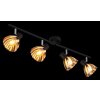 Globo lighting Zachery ceiling light black, 4-light sources