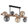 Globo lighting Riha ceiling light dark brown, black, 9-light sources