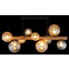 Globo lighting Riha ceiling light dark brown, black, 9-light sources