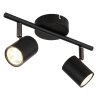 Globo lighting Walters ceiling light black, 2-light sources