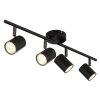 Globo lighting Walters ceiling light black, 4-light sources