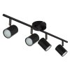 Globo lighting Walters ceiling light black, 4-light sources