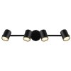 Globo lighting Walters ceiling light black, 4-light sources