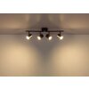 Globo lighting Walters ceiling light black, 4-light sources