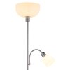 Globo lighting Hinton floor lamp silver, 1-light source