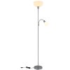 Globo lighting Hinton floor lamp silver, 1-light source
